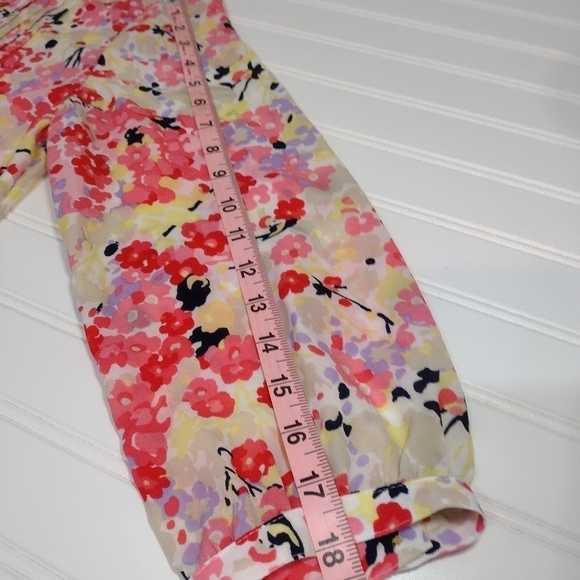 Charter Club women's pink floral blouse size (M) - Picture 10 of 10